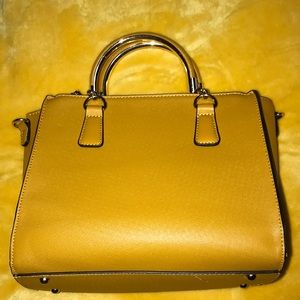 Mustard yellow purse with strap